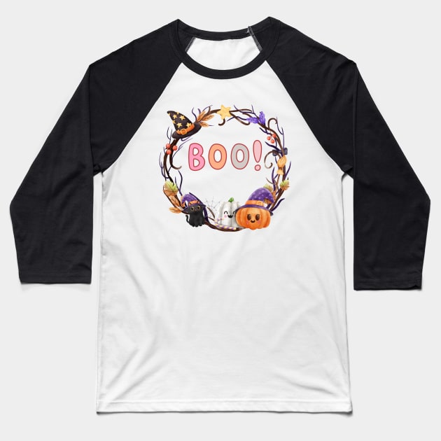 Boo! - Halloween couple Baseball T-Shirt by Barts Arts